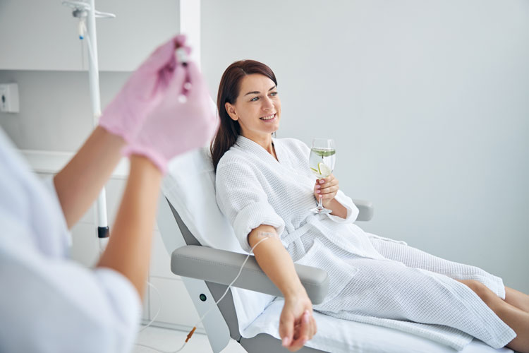 happy woman after treatment