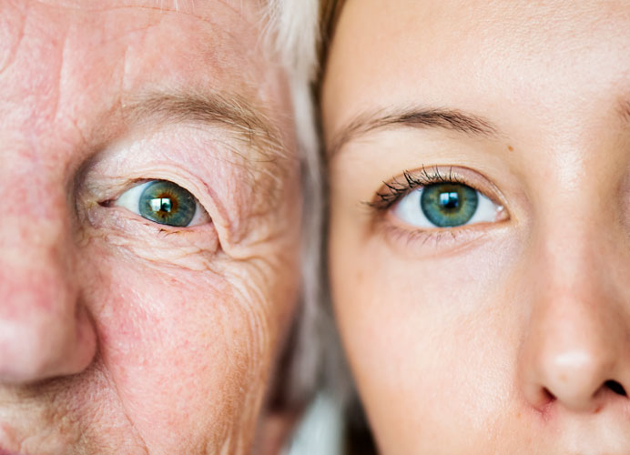 two woman of different ages